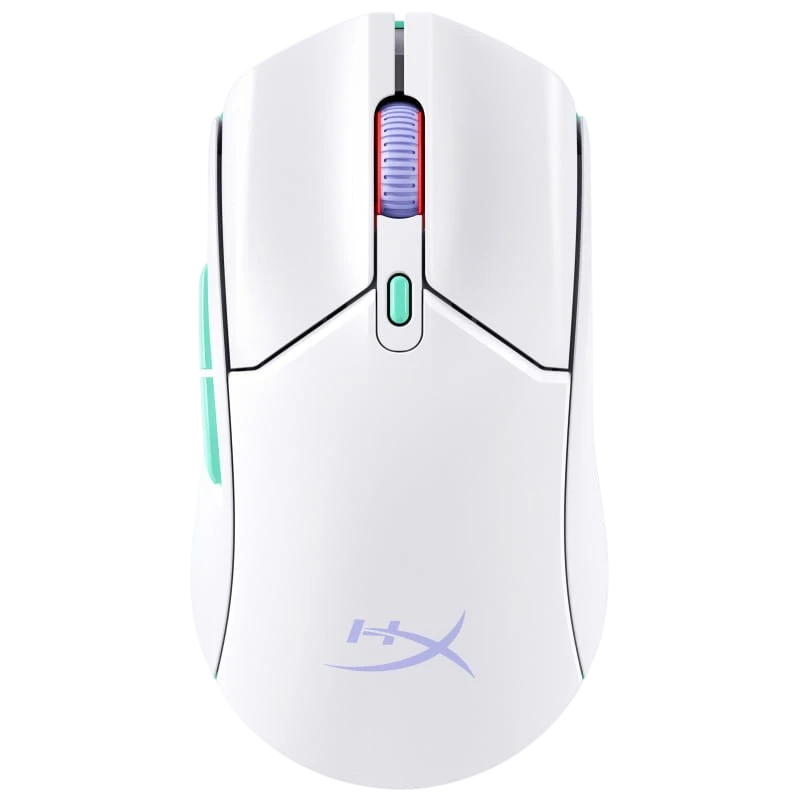 pulsefire_haste2-core_blanco_01_l_sf HP HyperX Pulsefire Haste 2 Core Wireless - Blanc/Vert/Pourpre – Image 1